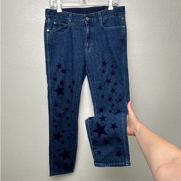 Stella McCartney Denim - Stella McCartney Star Appliqué Jeans Blue Women’s US 28 Straight